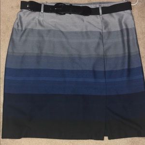 Roz & Ali Belted Pencil Skirt sz 18W career